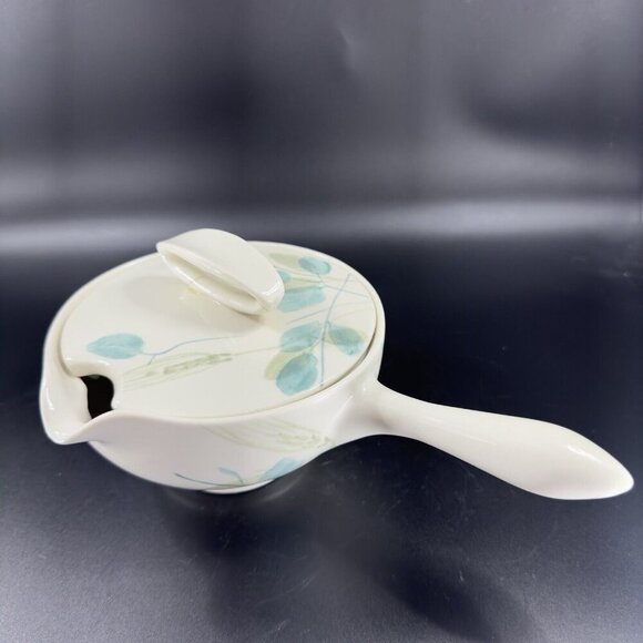 Vintage Red Wing MERRILEAF Gravy Boat with Lid True China With Handle READ - Picture 16 of 16